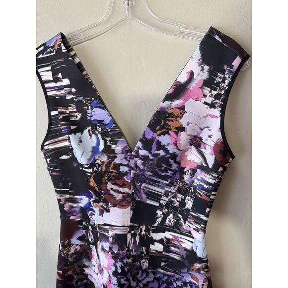 Clover Canyon Dress Size Small Sleeveless V Neck Poetic Petals Fit & Flare - Picture 5 of 8